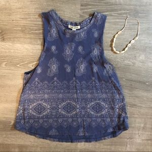 Billabong paisley tank top
